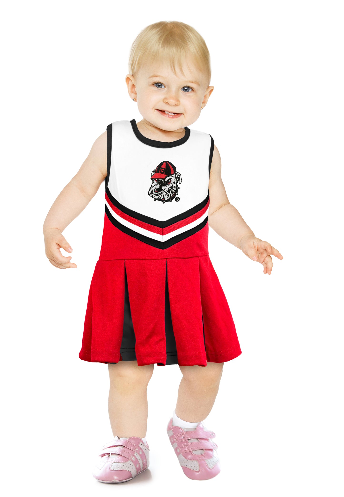 Little King NCAA Infant/Toddler Girls One Piece Team Cheer Jumper Dress Sizes 6M 12M 18M 2T 3T 4T