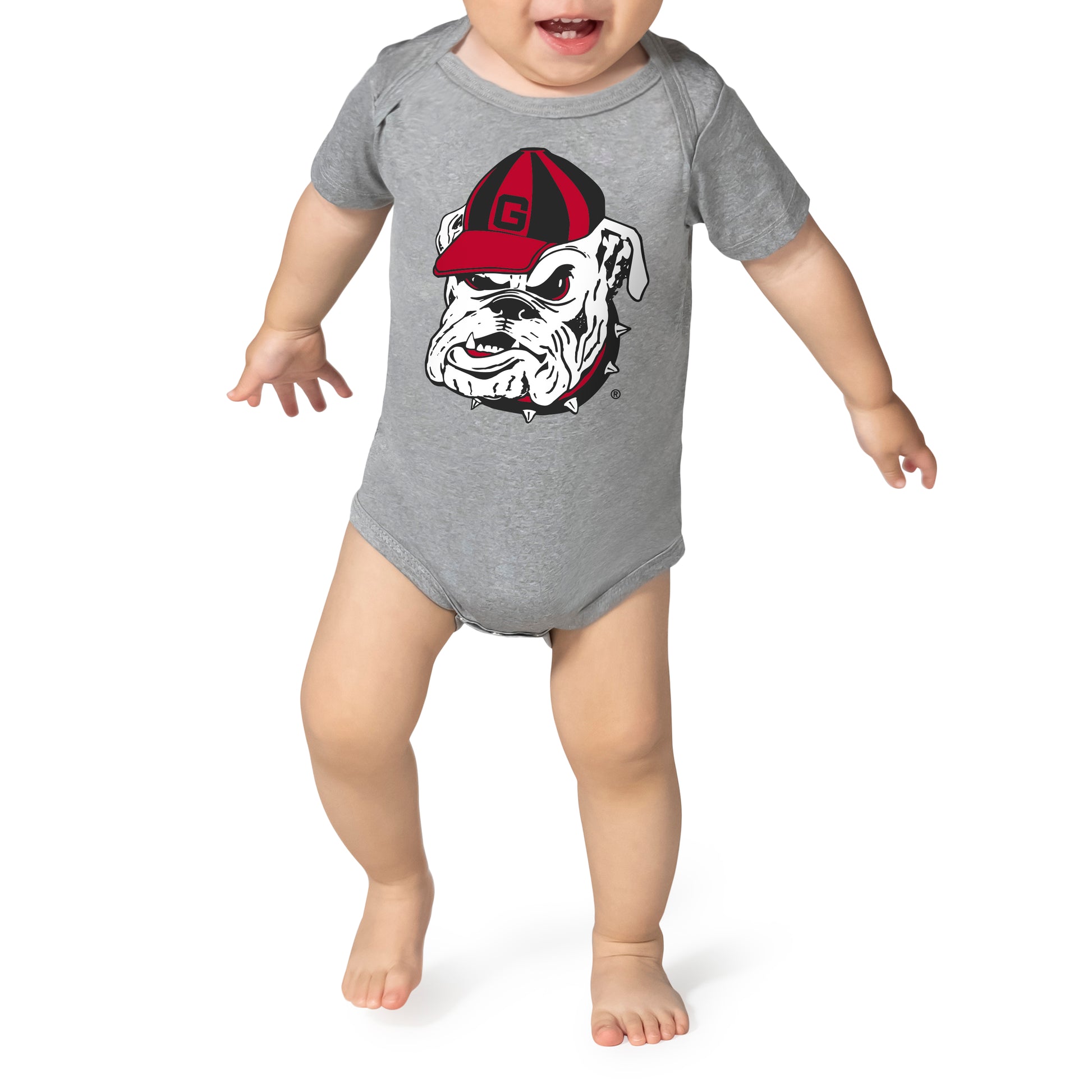 Grey & Red Baby Game Day Outfit