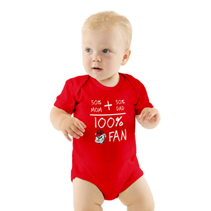 Little King NCAA Short Sleeve-100% FAN- Bodysuit Romper-Infant Sizes 6M 12M 18M