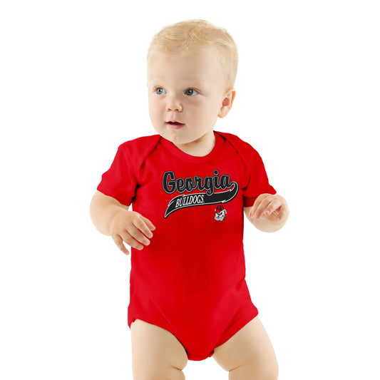 Little King NCAA Short Sleeve-Varsity logo Bodysuit Romper-Infant Sizes 0-3M 6M 12M 18M