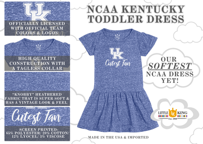 Little King NCAA Infant Girls Knobby Dress-Cutest Fan-Sizes 6 Months, 12 Months and 18 Months