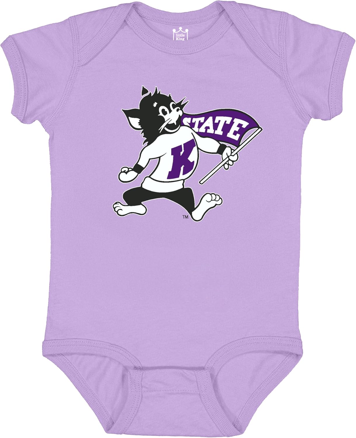 Lavender & White Baby Game Day Outfit