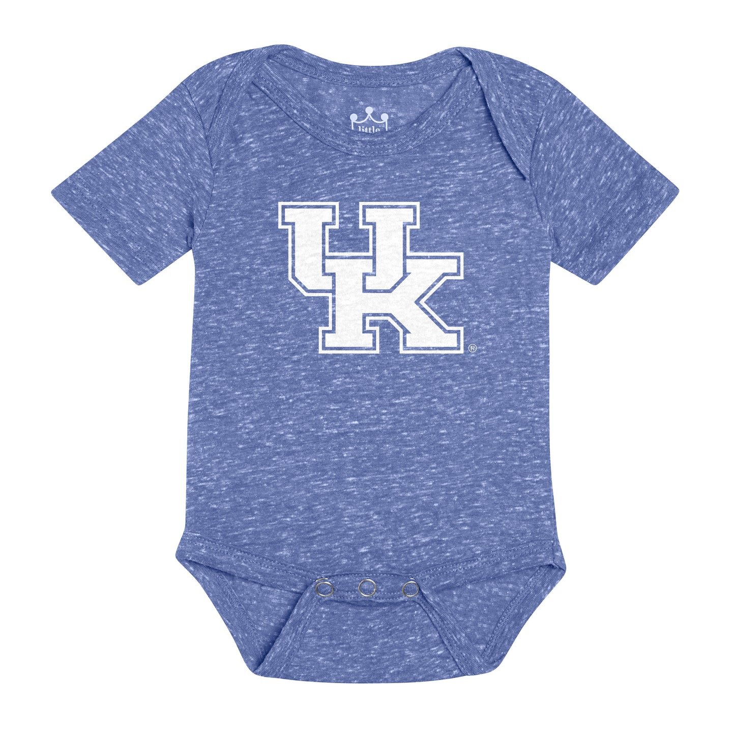 Little King NCAA Knobby Short Sleeve Romper Bodysuit-Big Logo-Infant Sizes 0-3M 6M 12M 18M