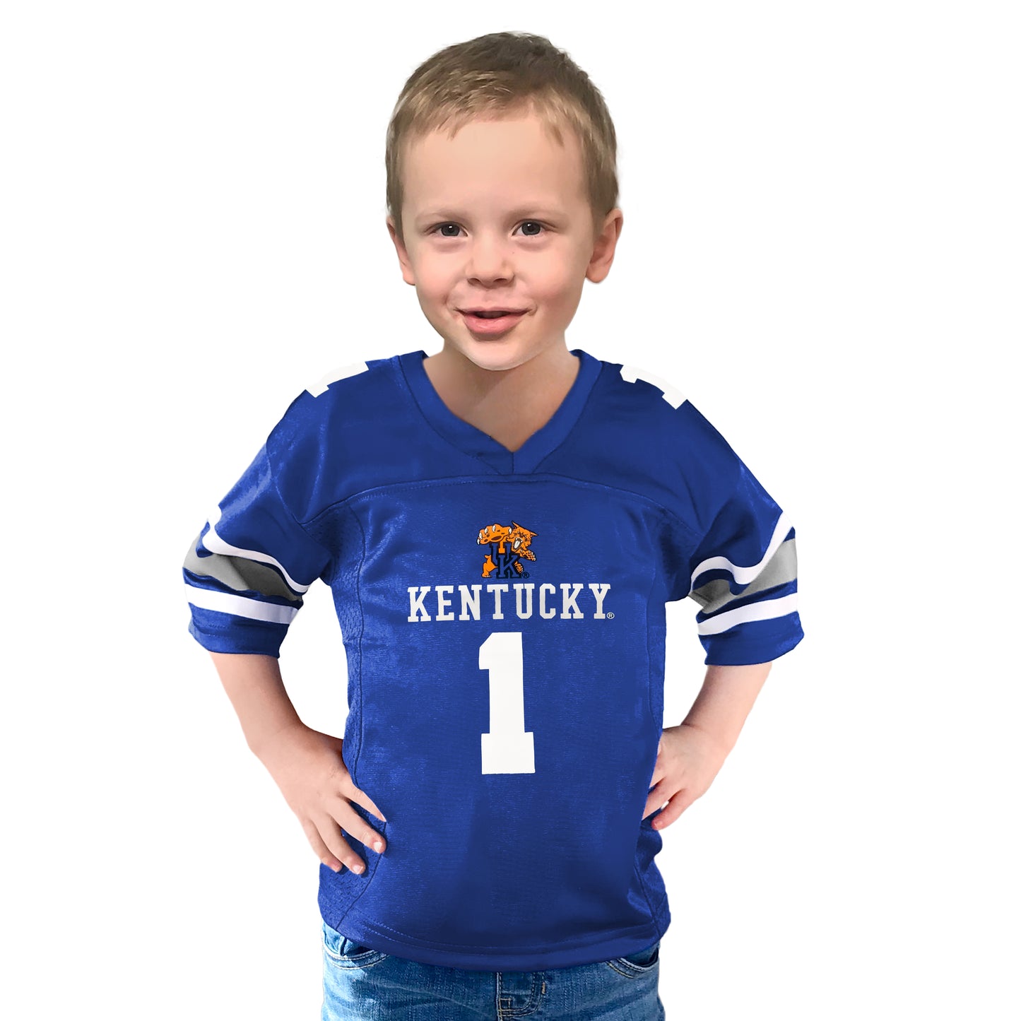 Little King NCAA Toddler-Touchdown Pass-Team Football Jersey-Sizes 2T 3T 4T 6