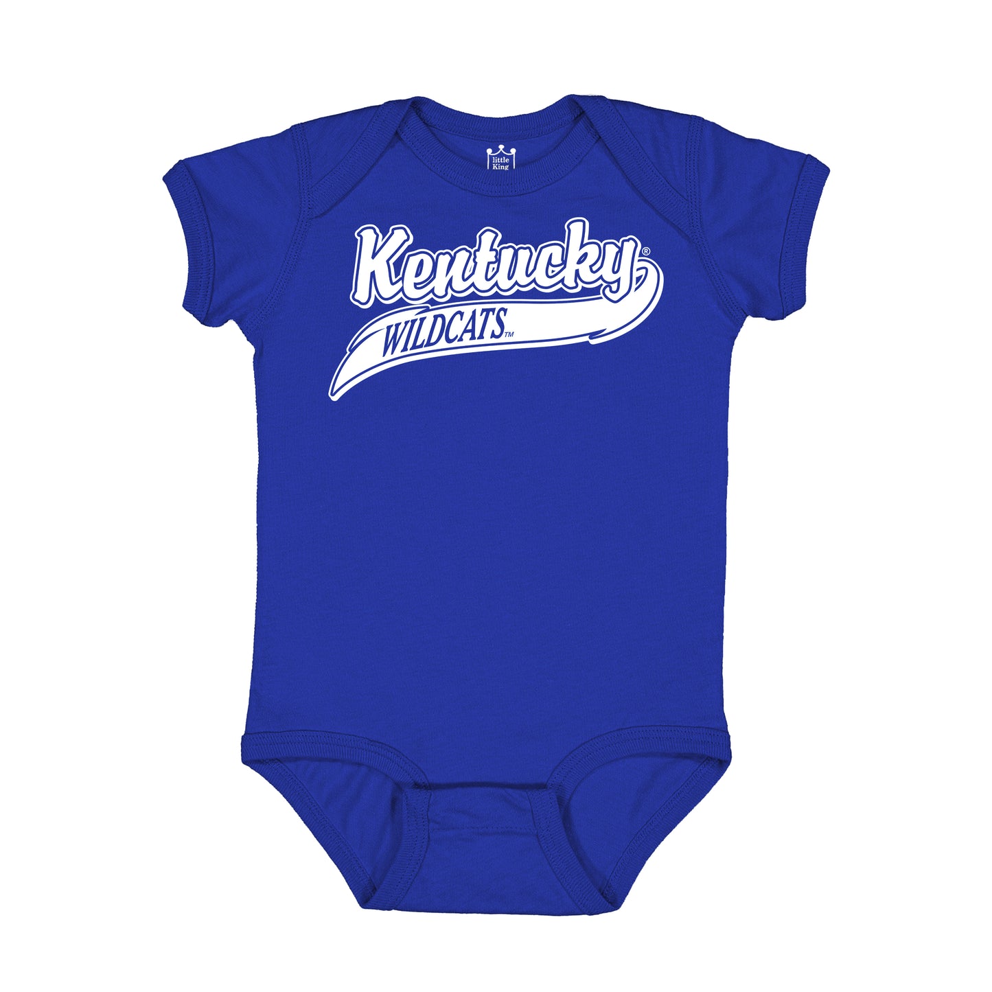 Little King NCAA Short Sleeve-Varsity logo Bodysuit Romper-Infant Sizes 0-3M 6M 12M 18M