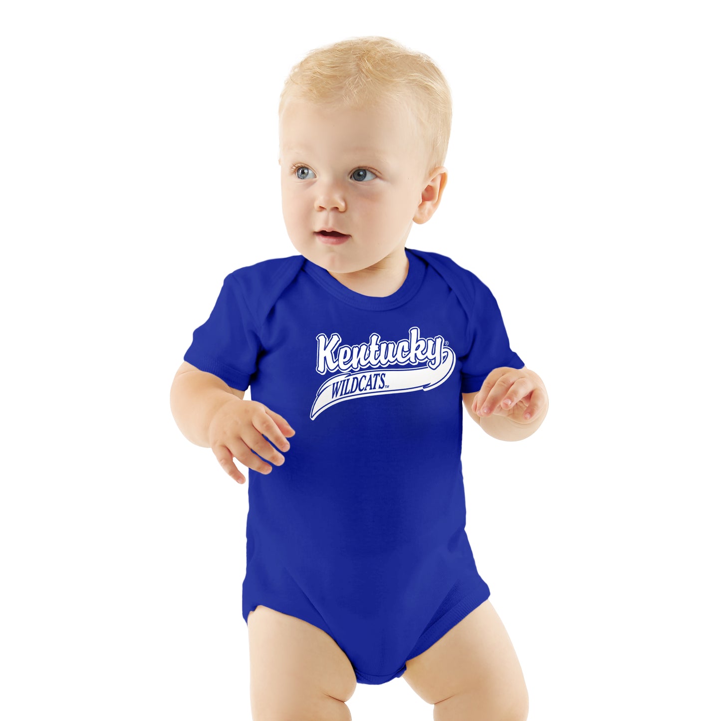 Little King NCAA Short Sleeve-Varsity logo Bodysuit Romper-Infant Sizes 0-3M 6M 12M 18M