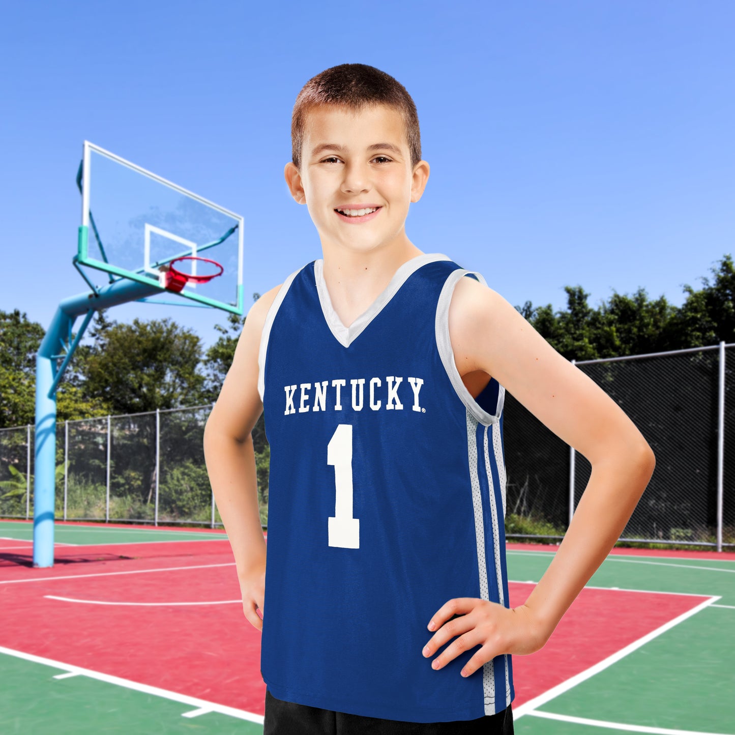 Little King NCAA-Full Court-Youth Boys Teen College Basketball Jersey