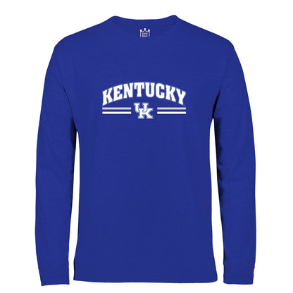 Little King NCAA Youth Boys Long Sleeve Tee-Arch/Stripes Logo-Team Colors (YS YM YL YXL)