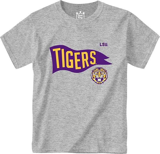 Gray & Purple Baby Game Day Outfit