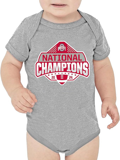 Gray & Red Baby Game Day Outfit