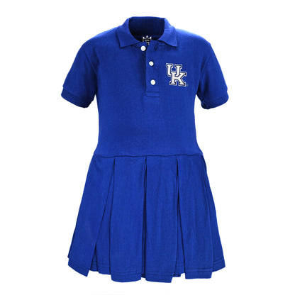 Little King NCAA Short Sleeve Infant and Toddler Girls Polo Dress-100% Cotton-Newborn and Infant Sizes