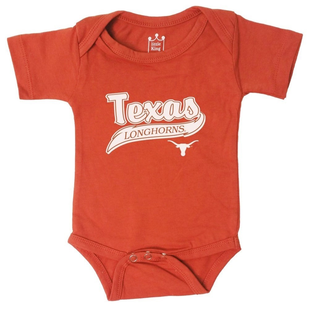 Little King NCAA Short Sleeve-Varsity logo Bodysuit Romper-Infant Sizes 0-3M 6M 12M 18M