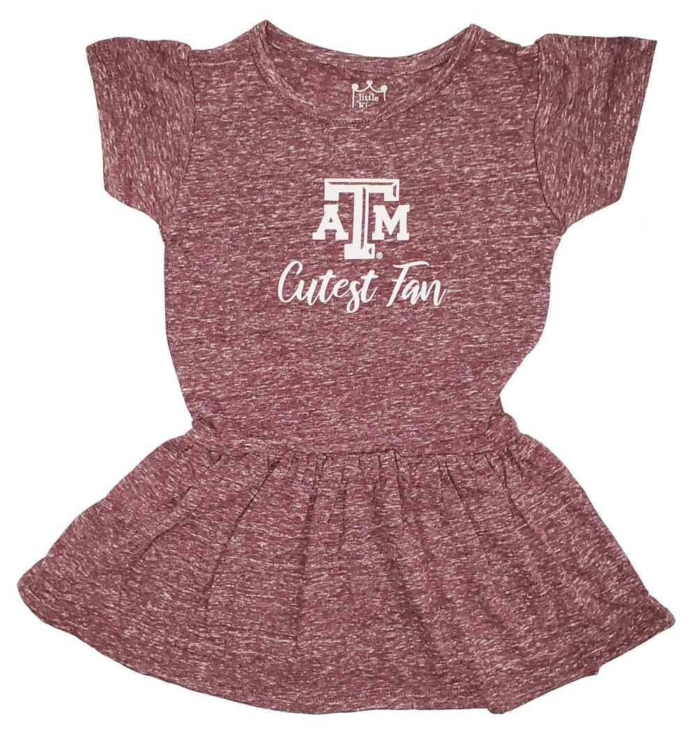 Little King NCAA Infant Girls Knobby Dress-Cutest Fan-Sizes 6M 12M 18M