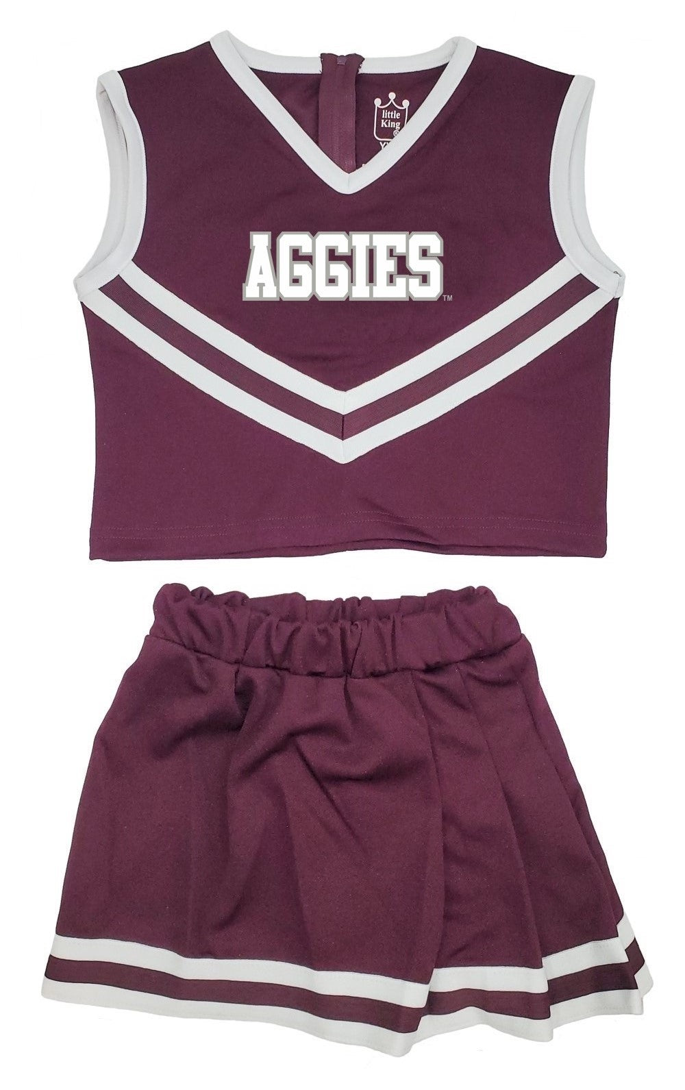 Little King NCAA Toddler/Youth Girls Two Piece Team Cheer Dress-Sizes 2T 3T 4T YXS