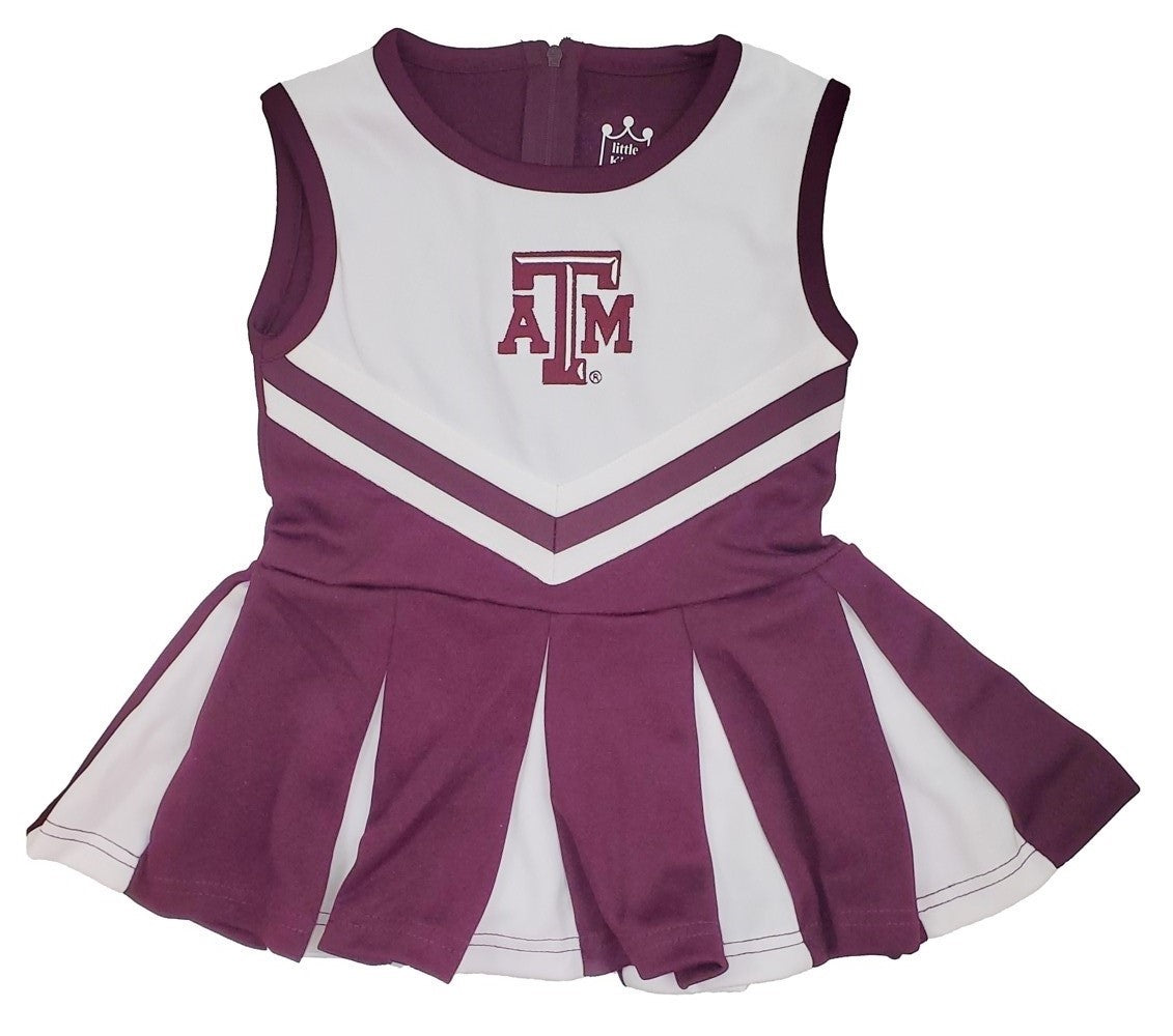 Little King NCAA Infant/Toddler Girls One Piece Team Cheer Jumper Dress-Sizes 0-3M 6M 12M 18M 2T 3T 4T 5T