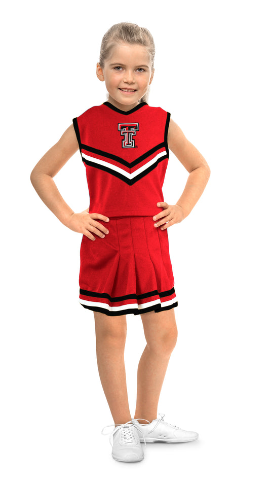 Little King NCAA Toddler/Youth Girls Team 2 Piece Cheer Dress-Sizes 2T 3T 4T 6