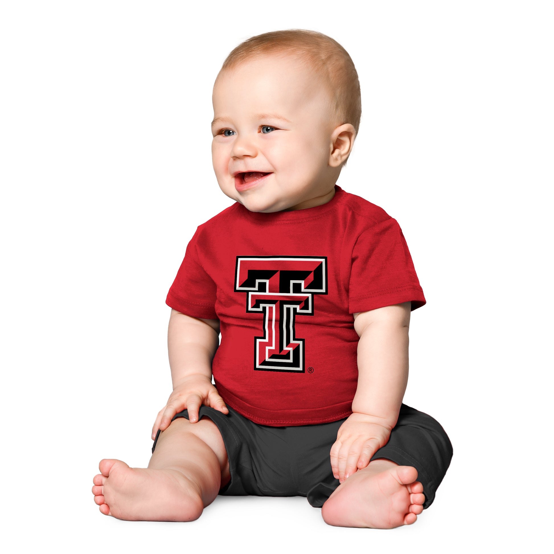 Red & Black Baby Game Day Outfit