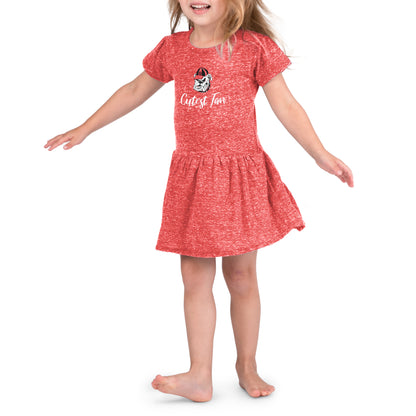 Little King NCAA Toddler Girls Knobby Dress-Cutest Fan-Sizes 2T 3T and 4T