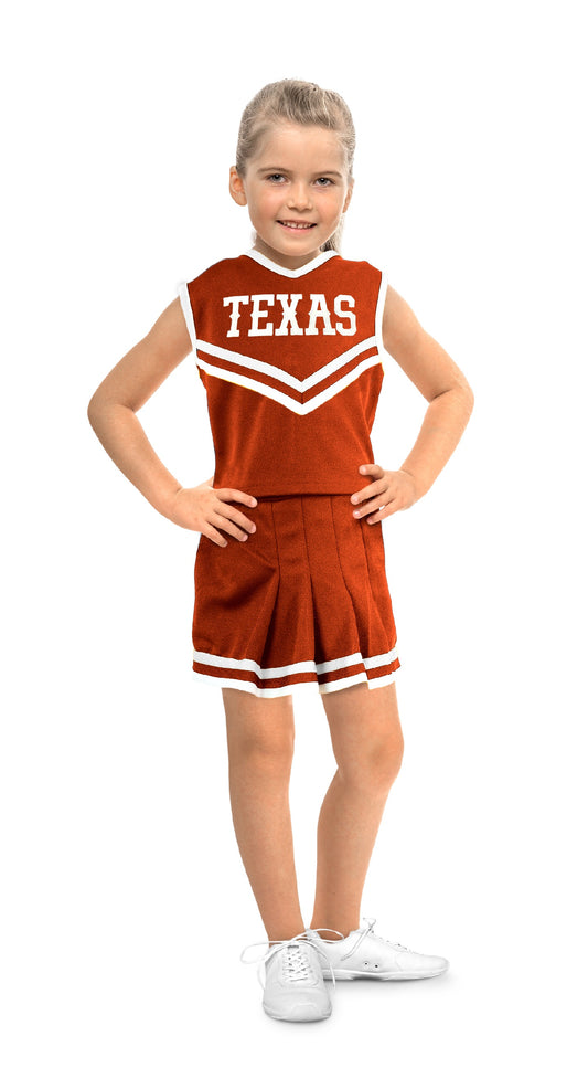 Little King NCAA Toddler/Youth Girls Two Piece Team Cheer Dress-Sizes 2T 3T 4T YM YL