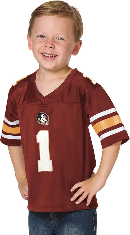 Little King NCAA Toddler-Touchdown Pass-Team Football Jersey-Sizes