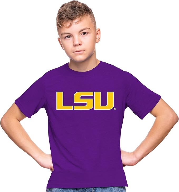 Little King NCAA Boys Youth-Big Time Logo-Short Sleeve Tee-Team Colors