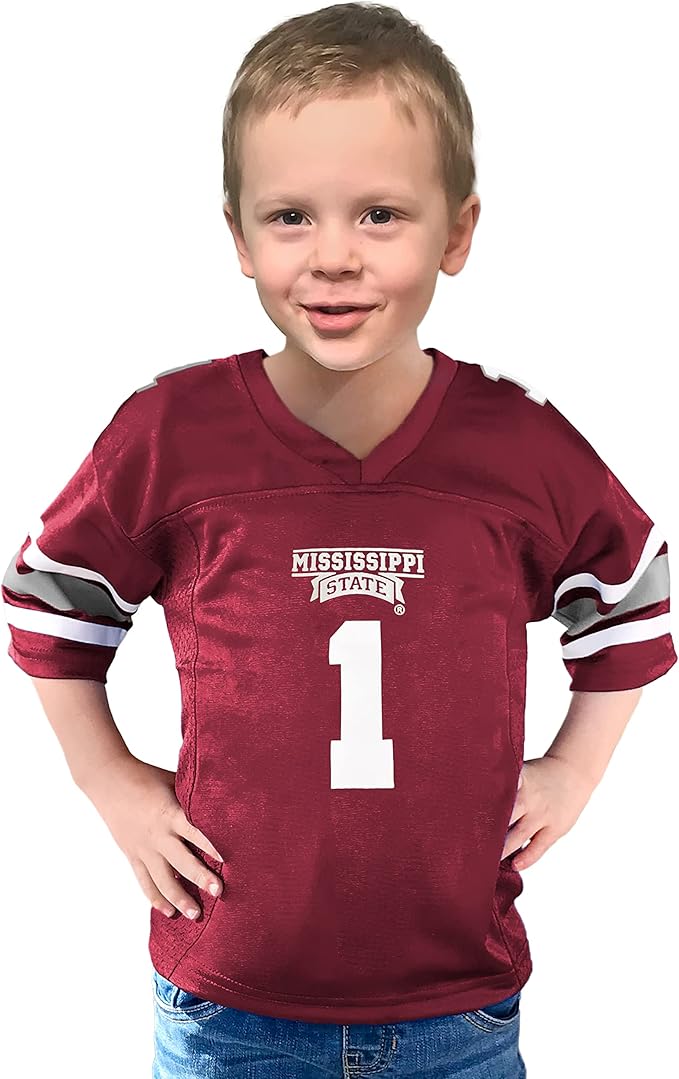 Little King NCAA Toddler-Touchdown Pass-Team Football Jersey-Sizes