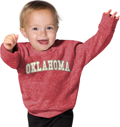 Little King NCAA Infant Boys and Girls Crewneck Knobby Sweatshirt With Tackle Twill Letters-Team Colors 6M 12M 18M