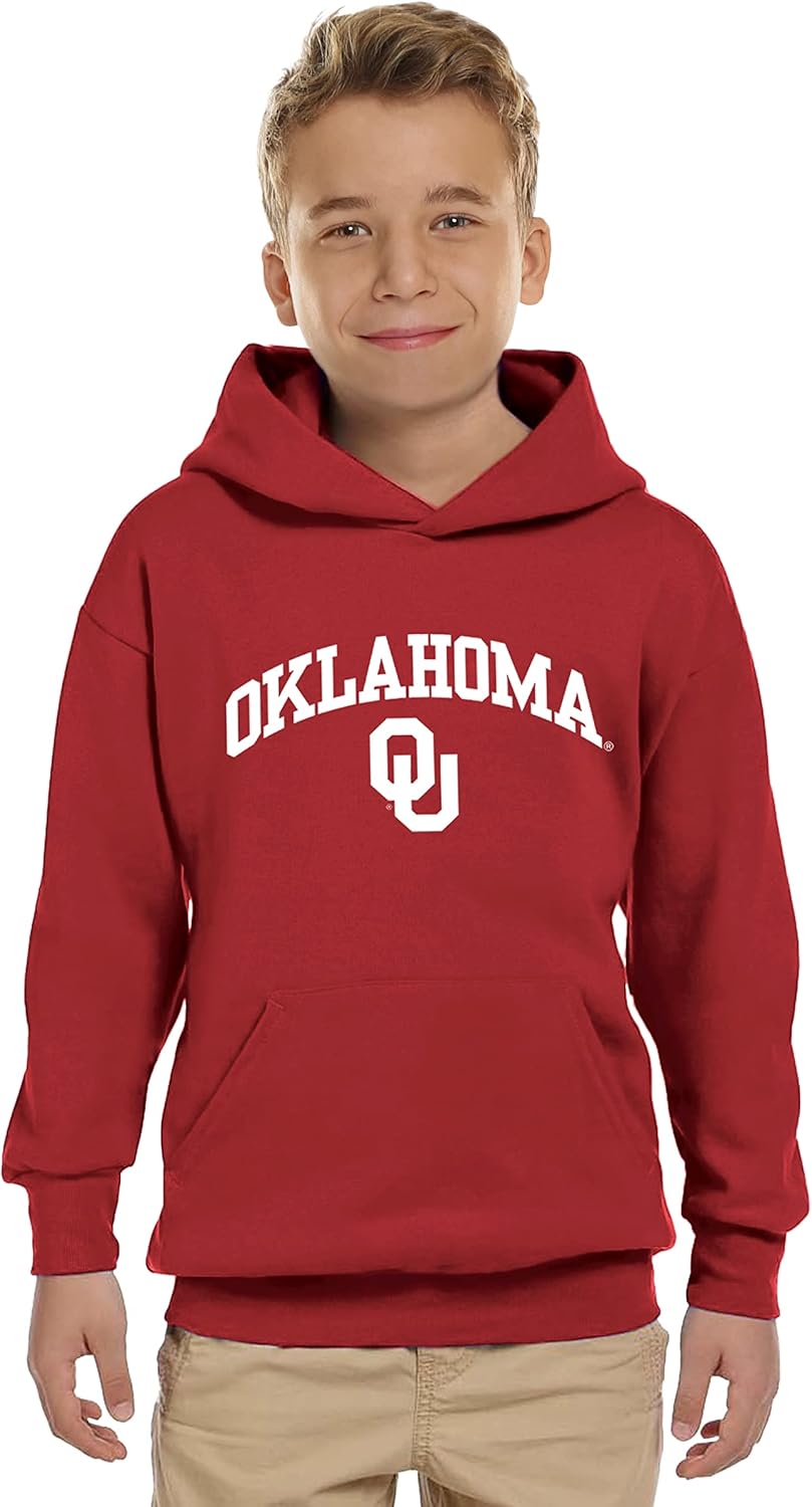 Little King NCAA Youth Boys Hoodie Sweatshirt-Arch Logo- Team Colors